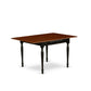 Dining Table Black & Cherry MZT-BCH-T By East West Furniture | Dining Tables | Modishstore