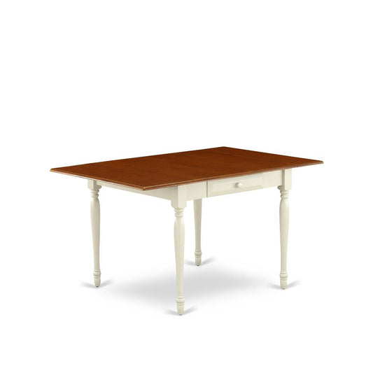Dining Table Buttermilk & Cherry MZT-WHI-T By East West Furniture | Dining Tables | Modishstore