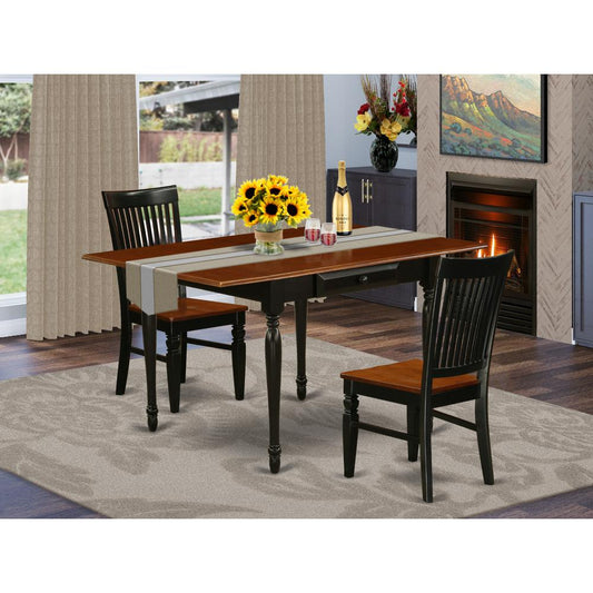 Dining Room Set Black & Cherry MZWE3 - BCH - W By East West Furniture | Dining Sets | Modishstore