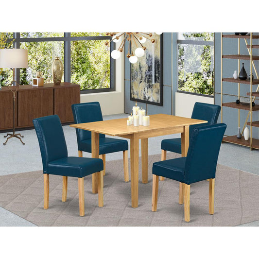 Dining Room Set Oak NDAB5-OAK-55 By East West Furniture | Dining Sets | Modishstore