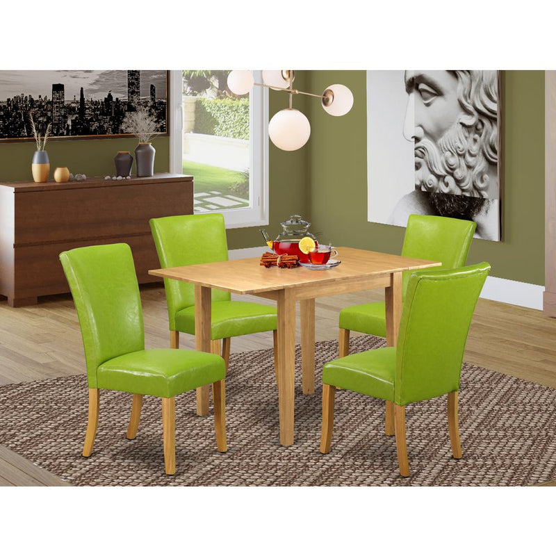Dining Room Set Oak NDAL5-OAK-51 By East West Furniture | Dining Sets | Modishstore