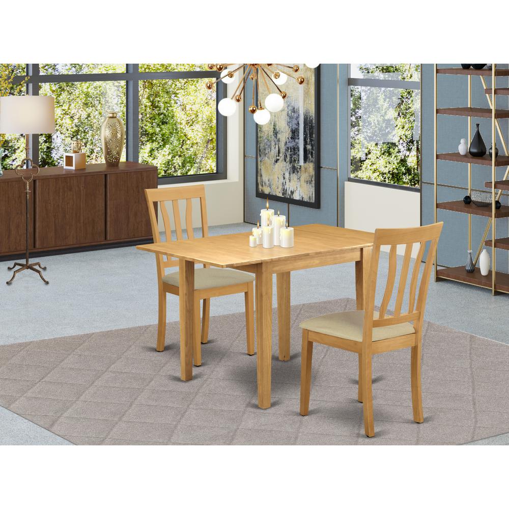 Dining Room Set Oak NDAN3 - OAK - LC By East West Furniture | Dining Sets | Modishstore