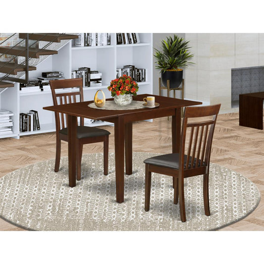 Dining Room Set Mahogany NDCA3 - MAH - LC By East West Furniture | Dining Sets | Modishstore