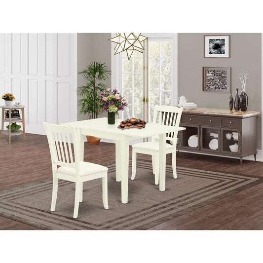Dining Room Set Linen White NDDA3 - LWH - C By East West Furniture | Dining Sets | Modishstore