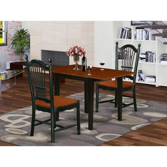 Dining Room Set Black & Cherry NDDO3 - BCH - W By East West Furniture | Dining Sets | Modishstore
