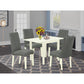 Dining Room Set Linen White NDDR5-LWH-07 By East West Furniture | Dining Sets | Modishstore