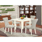 Dining Room Set Linen White NDGA5 - LWH - 35 By East West Furniture | Dining Sets | Modishstore