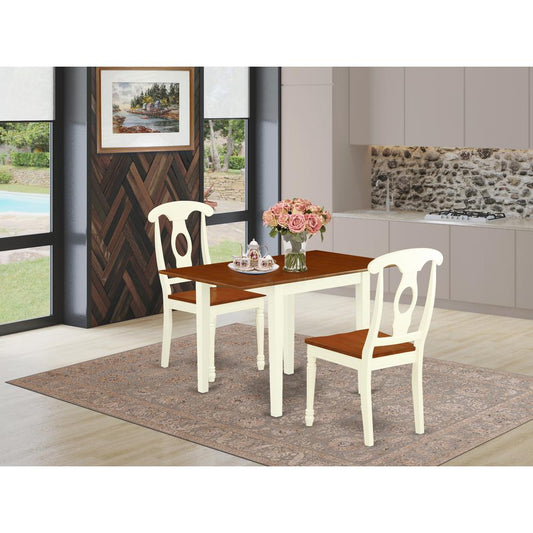Dining Room Set Buttermilk & Cherry NDKE3 - WHI - W By East West Furniture | Dining Sets | Modishstore