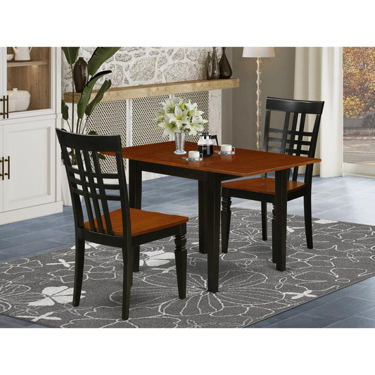 Dining Room Set Black & Cherry NDLG3 - BCH - W By East West Furniture | Dining Sets | Modishstore