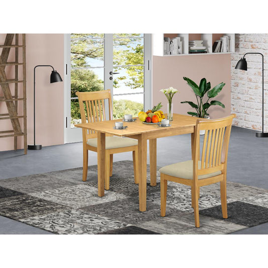 Dining Room Set Oak NDPO3-OAK-C By East West Furniture | Dining Sets | Modishstore