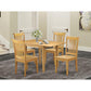 Dining Room Set Oak NDPO5-OAK-W By East West Furniture | Dining Sets | Modishstore