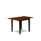 Dining Table Black & Cherry NDT-BCH-T By East West Furniture | Dining Tables | Modishstore