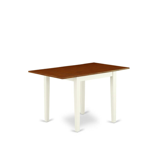 Dining Table Buttermilk & Cherry NDT-WHI-T By East West Furniture | Dining Tables | Modishstore
