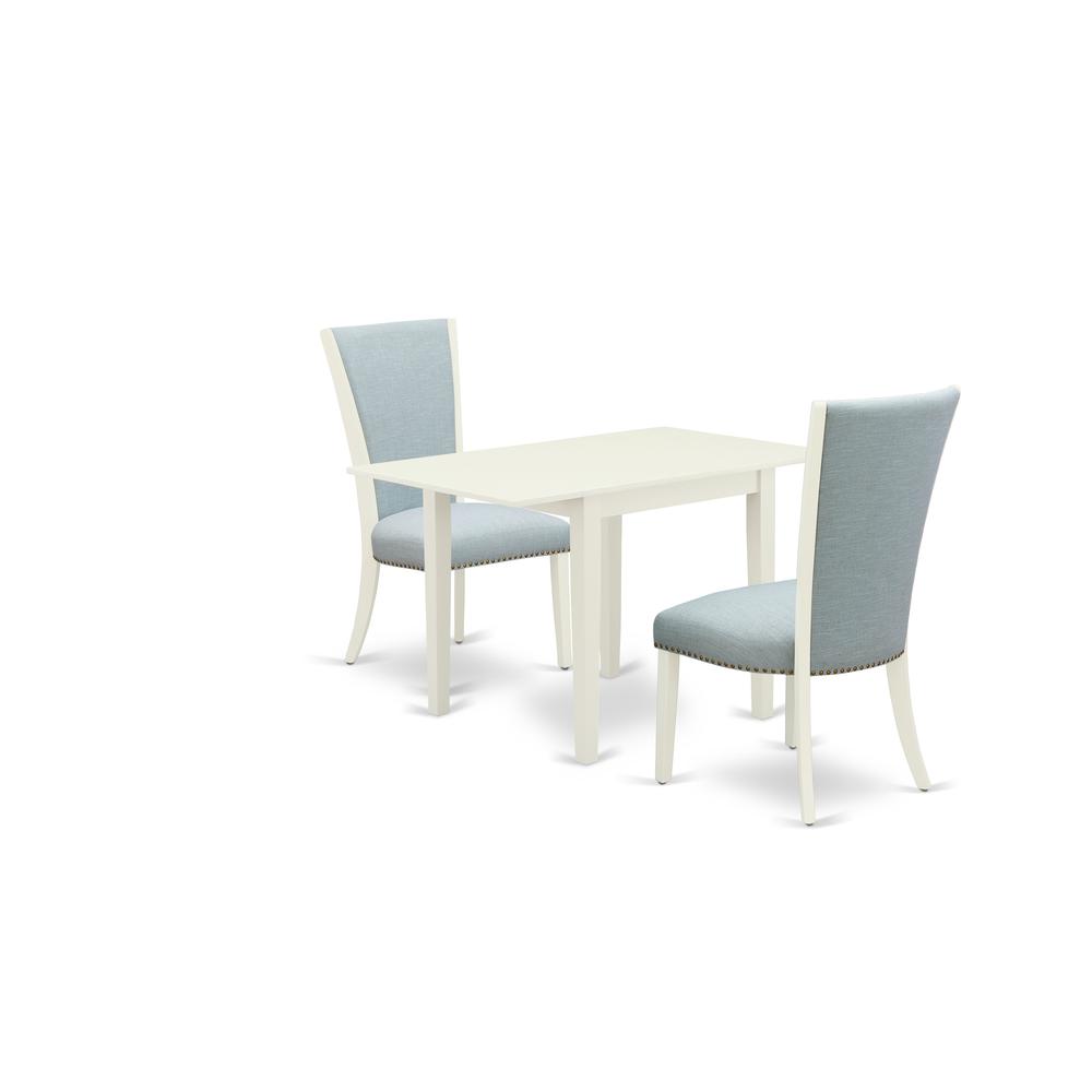 A Dining Table Set Of Two Wonderful Dining Chairs And Rectangle Kitchen Table By East West Furniture | Dining Sets | Modishstore