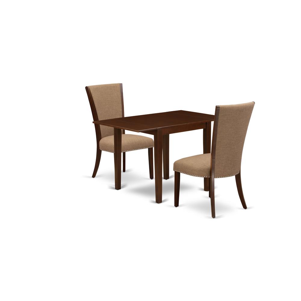A Dining Table Set Of Two Wonderful Dining Chairs And Rectangle Kitchen Table By East West Furniture | Dining Sets | Modishstore - 4