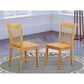 Norfolk Dining Chair With Wood Seat -Oak Finish., Set Of 2 By East West Furniture | Dining Chairs | Modishstore
