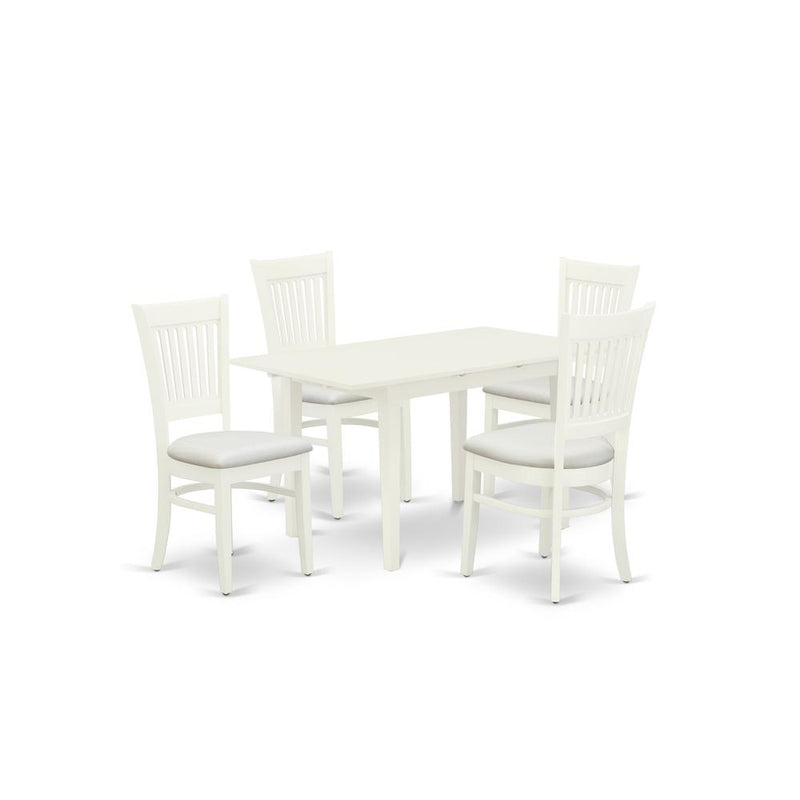 Dining Table - Dining Chairs NFVA5 - LWH - C By East West Furniture | Dining Sets | Modishstore