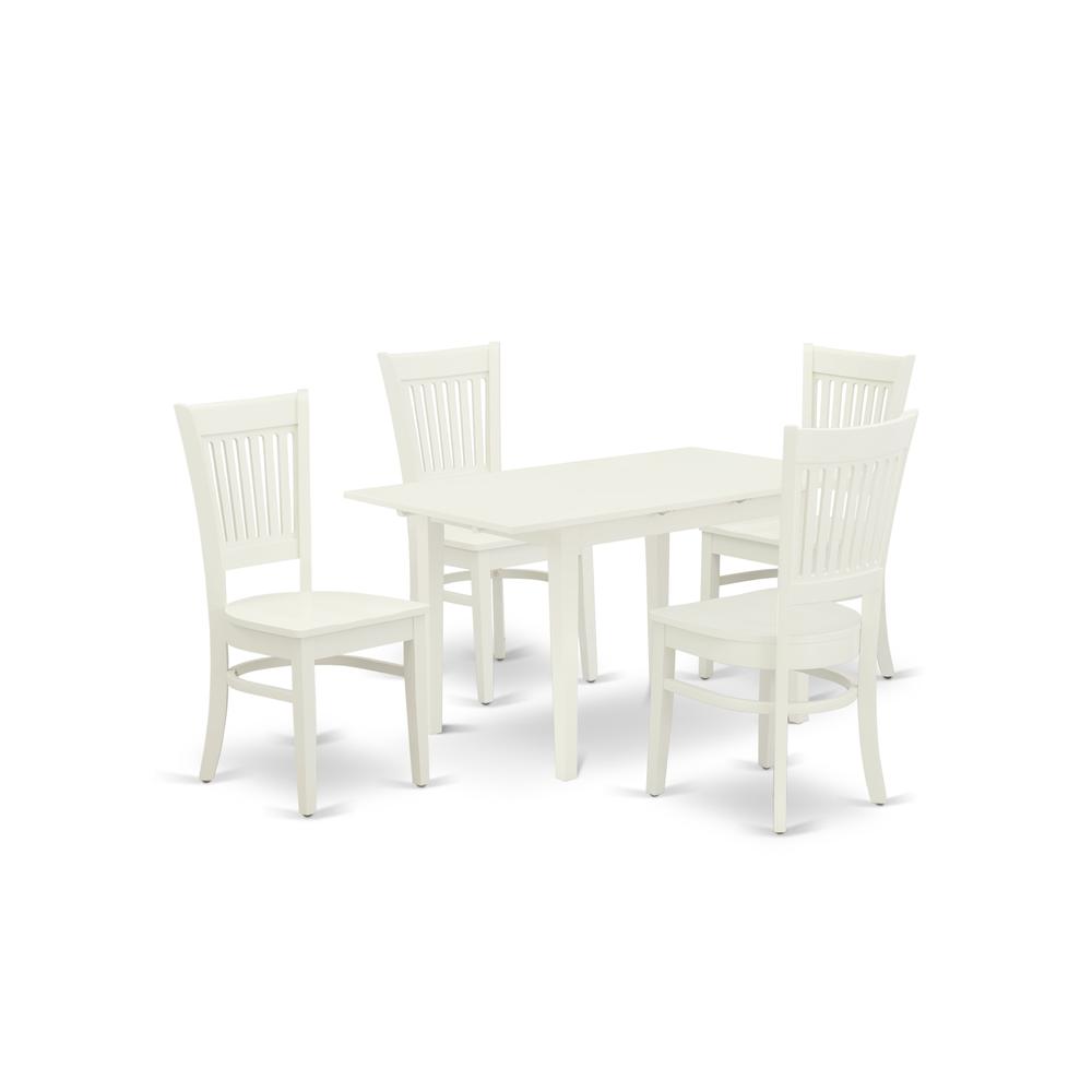 Dining Table - Dining Chairs NFVA5 - LWH - W By East West Furniture | Dining Sets | Modishstore