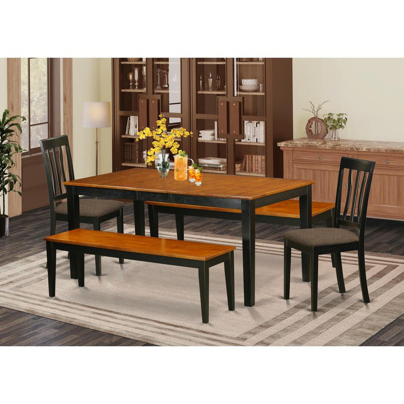 Dining Room Set Black & Cherry NIAN5N-BCH-C By East West Furniture | Dining Sets | Modishstore