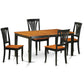 5 Pc Kitchen Table Set-Dining Table And 4 Dining Chairs By East West Furniture | Dining Sets | Modishstore - 2