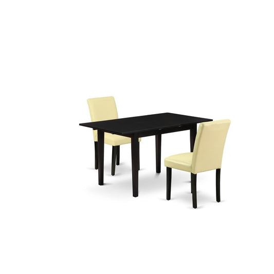 Dining Table - Dining Chairs NOAB3 - BLK - 73 By East West Furniture | Dining Sets | Modishstore