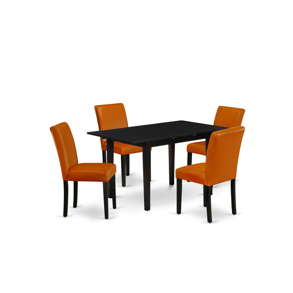 Dining Table - Dining Chairs NOAB5 - BLK - 61 By East West Furniture | Dining Sets | Modishstore