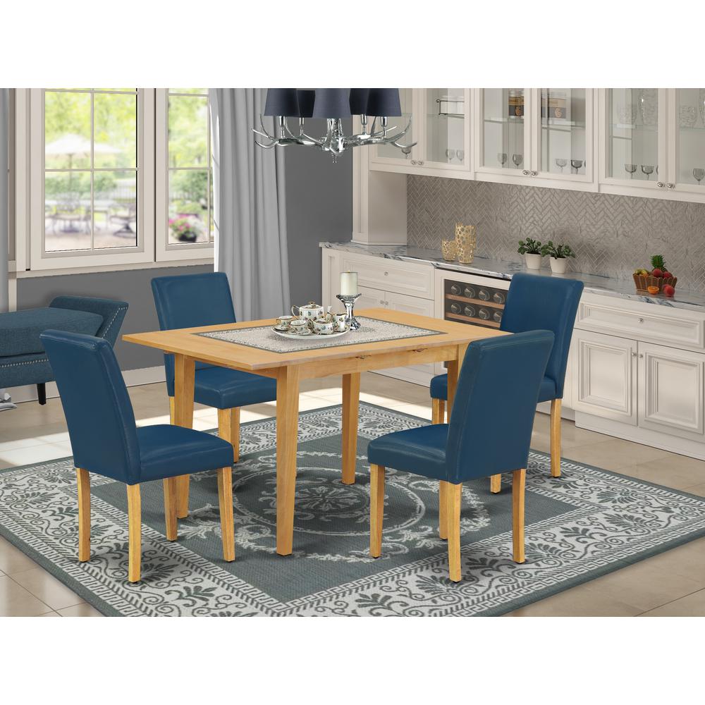 Dining Room Set Oak NOAB5-OAK-55 By East West Furniture | Dining Sets | Modishstore