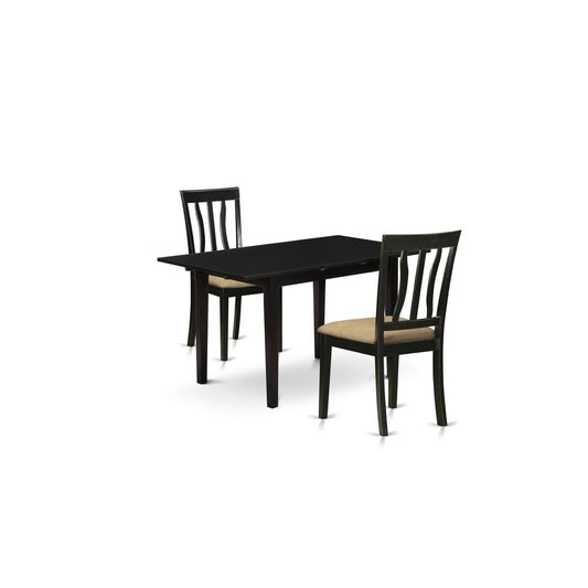 Dining Table - Dining Chairs NOAN3 - BLK - C By East West Furniture | Dining Sets | Modishstore