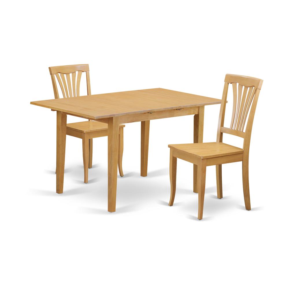 3 Pc Dinette Table Set - Table And 2 Dining Chairs By East West Furniture | Dining Sets | Modishstore - 2