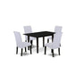 Dining Table - Dining Chairs NOBA5 - BLK - 05 By East West Furniture | Dining Sets | Modishstore