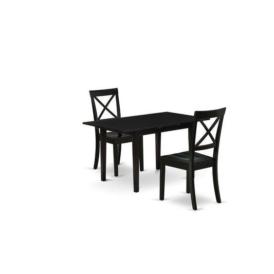 Dining Table - Dining Chairs NOBO3 - BLK - W By East West Furniture | Dining Sets | Modishstore