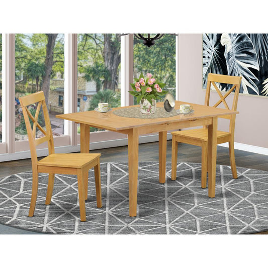 Dining Room Set Oak NOBO3-OAK-W By East West Furniture | Dining Sets | Modishstore