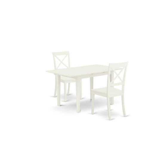 Dining Table - Dining Chairs NOBO3 - WHI - W By East West Furniture | Dining Sets | Modishstore