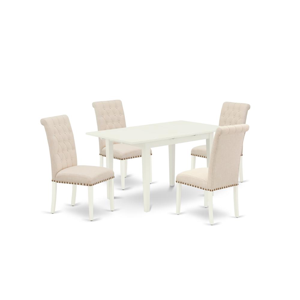 Dining Table - Dining Chairs NOBR5 - LWH - 02 By East West Furniture | Dining Sets | Modishstore