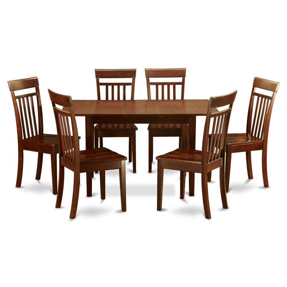 7 Pc Small Kitchen Nook Dining Set -T Able And 6 Chairs For Dining Room By East West Furniture | Dining Sets | Modishstore - 2