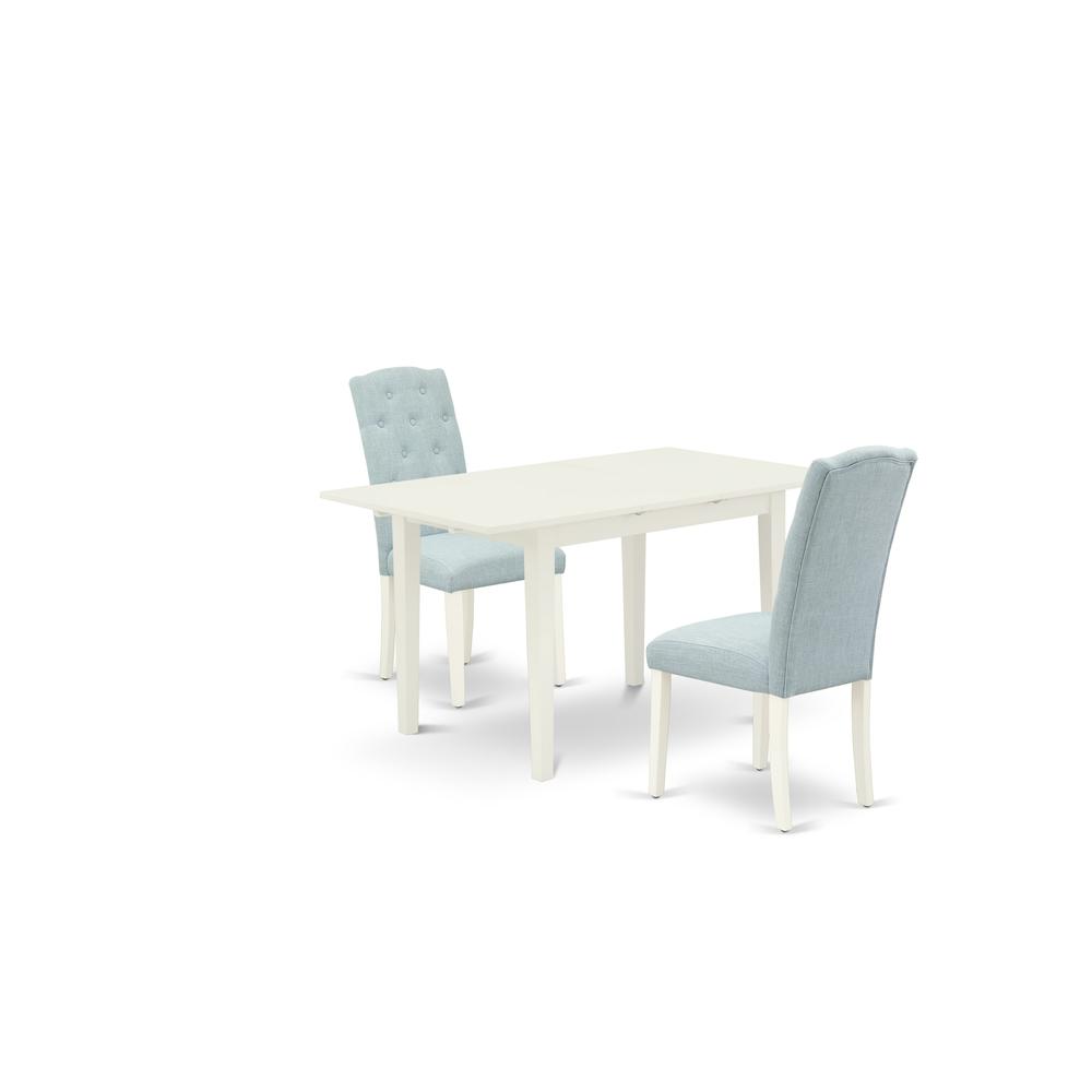 Dining Table - Dining Chairs NOCE3 - LWH - 15 By East West Furniture | Dining Sets | Modishstore