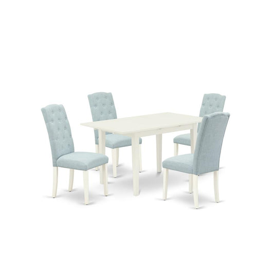 Dining Table - Dining Chairs NOCE5 - LWH - 15 By East West Furniture | Dining Sets | Modishstore