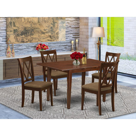 Dining Room Set Mahogany NOCL5 - MAH - C By East West Furniture | Dining Sets | Modishstore
