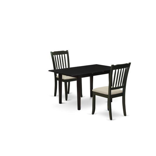 Dining Table - Dining Chairs NODA3 - BLK - C By East West Furniture | Dining Sets | Modishstore