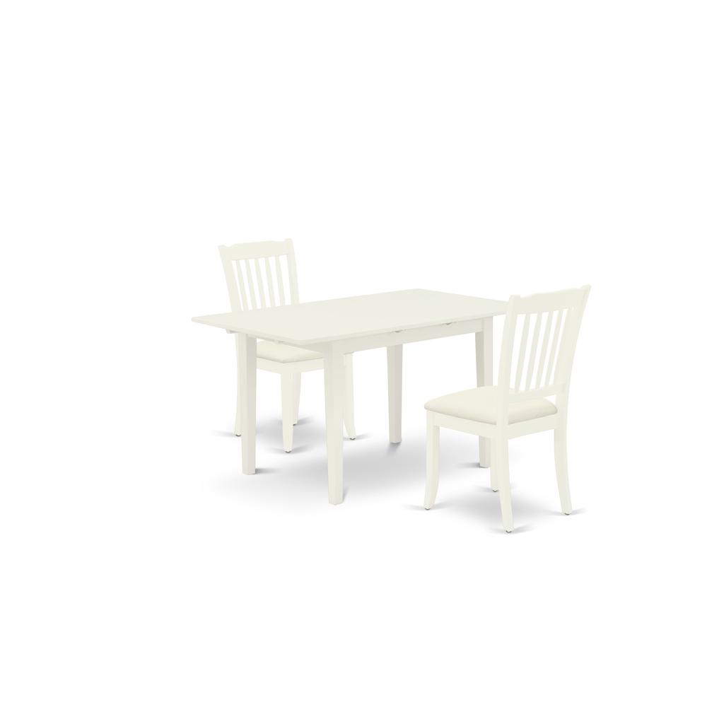 Dining Table - Dining Chairs NODA3 - LWH - C By East West Furniture | Dining Sets | Modishstore