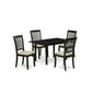 Dining Table - Dining Chairs NODA5 - BLK - C By East West Furniture | Dining Sets | Modishstore