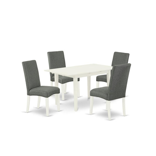 Dining Table - Dining Chairs NODR5 - LWH - 07 By East West Furniture | Dining Sets | Modishstore