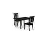 Dining Table - Dining Chairs NODU3 - BLK - W By East West Furniture | Dining Sets | Modishstore