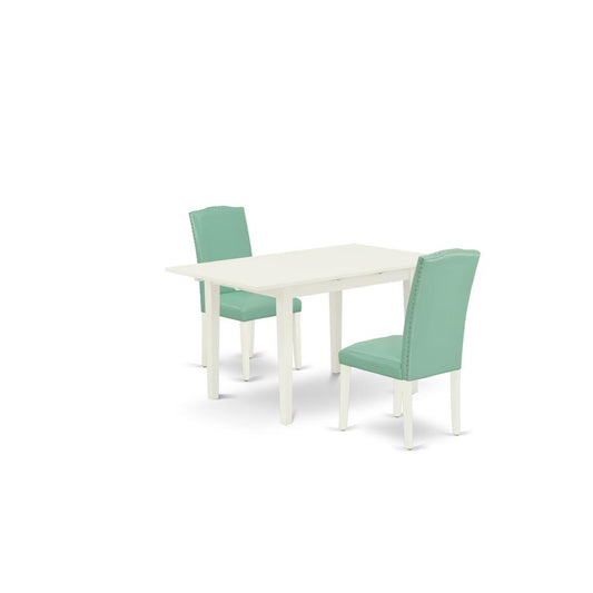 Dining Table - Parson Chairs NOEN3 - LWH - 57 By East West Furniture | Dining Sets | Modishstore
