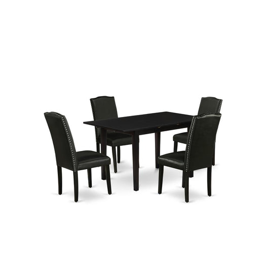 Dining Table - Parson Chairs NOEN5 - BLK - 69 By East West Furniture | Dining Sets | Modishstore