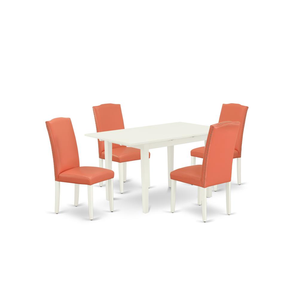 Dining Table - Parson Chairs NOEN5 - LWH - 78 By East West Furniture | Dining Sets | Modishstore