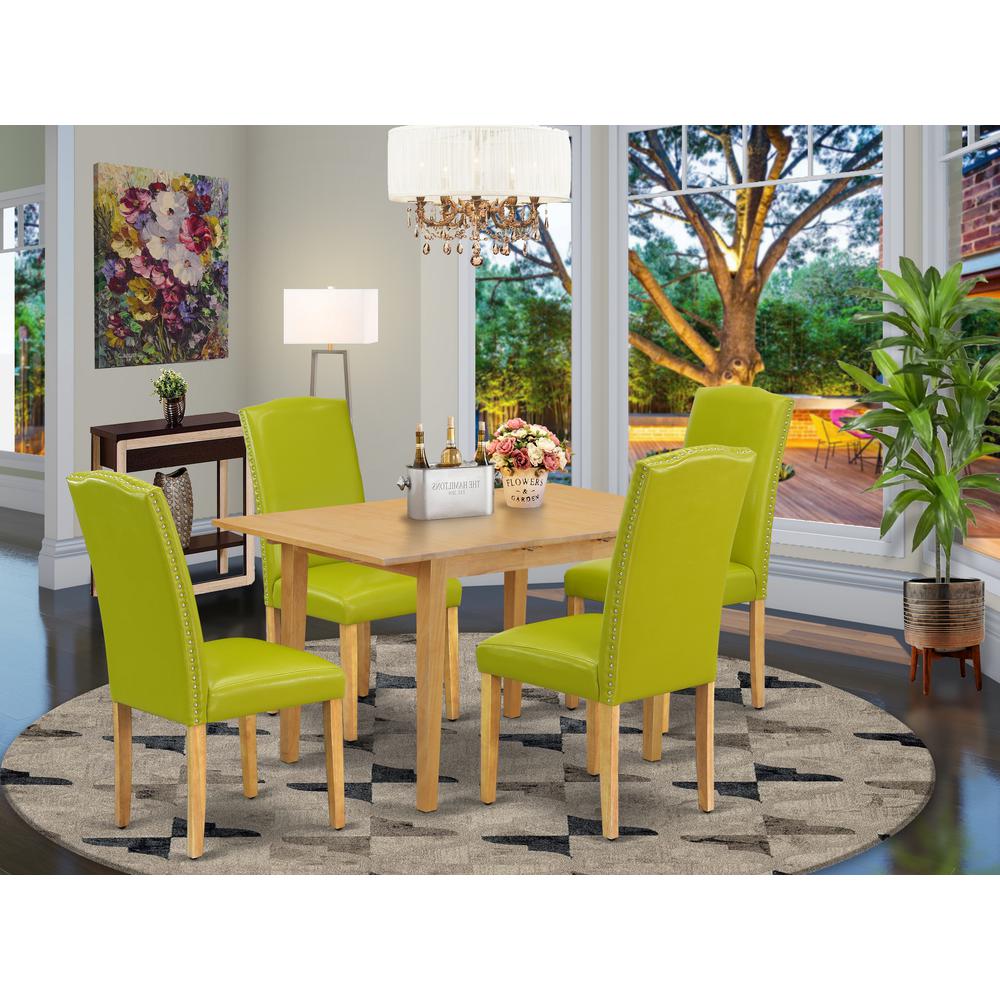 Dining Room Set Oak NOEN5-OAK-51 By East West Furniture | Dining Sets | Modishstore
