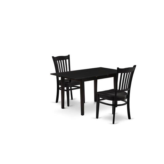 Dining Table - Dining Chairs NOGR3 - BLK - W By East West Furniture | Dining Sets | Modishstore