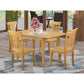 Dining Room Set Oak NOPO5-OAK-W By East West Furniture | Dining Sets | Modishstore