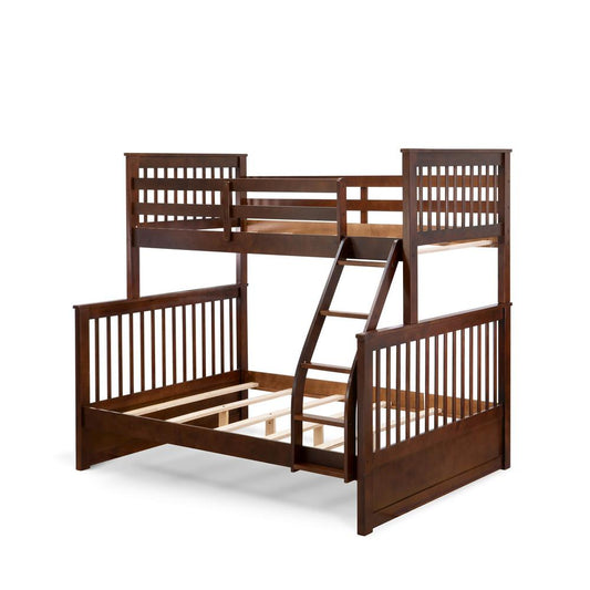 Youth Bunk Bed Walnut ODB-03-W By East West Furniture | Beds | Modishstore
